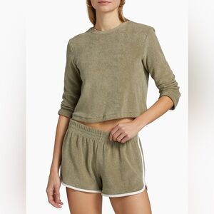 Re/done Cotton Terry Boxy-Fit T-Shirt